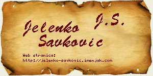 Jelenko Savković vizit kartica
